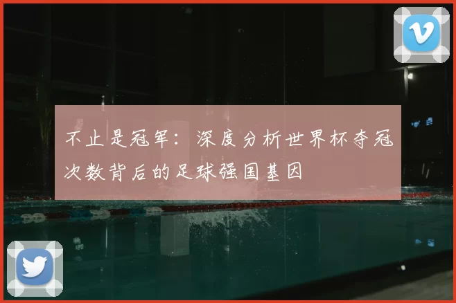 不止是冠军：深度分析世界杯夺冠次数背后的足球强国基因